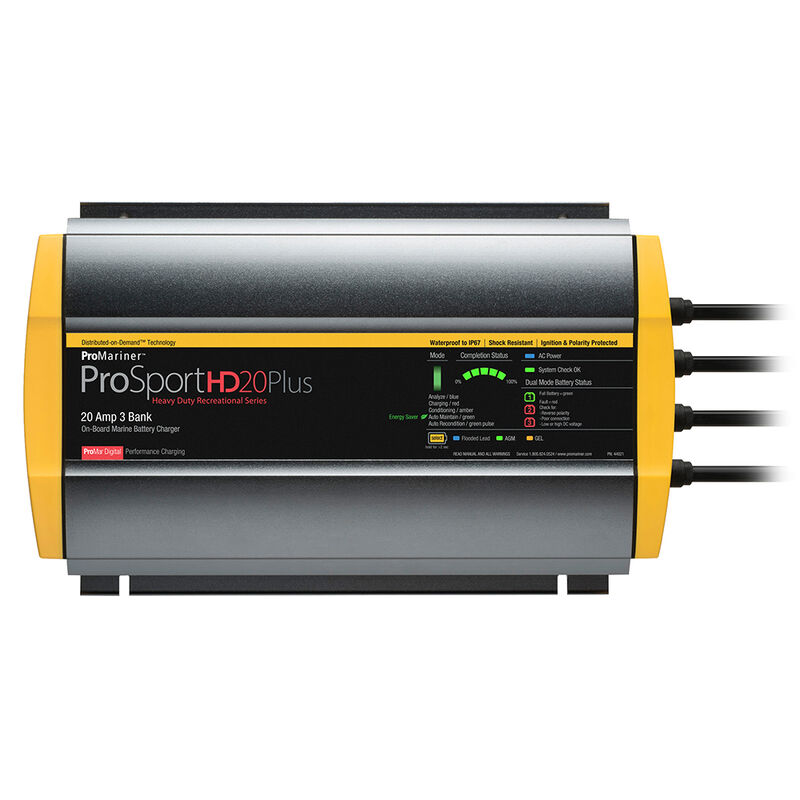 ProMariner ProSportHD 20 Plus Gen 4 - 20 Amp - 3 Bank Battery Charger image number 1