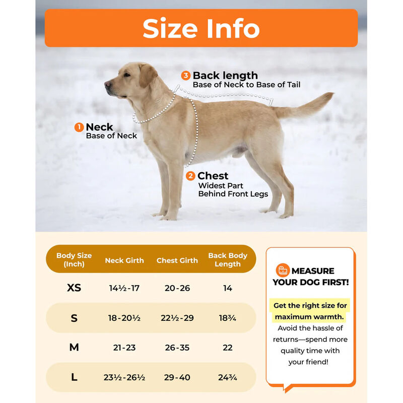 ORORO Koldpwoof Heated Dog Vest with 4 Heating Zones image number 6