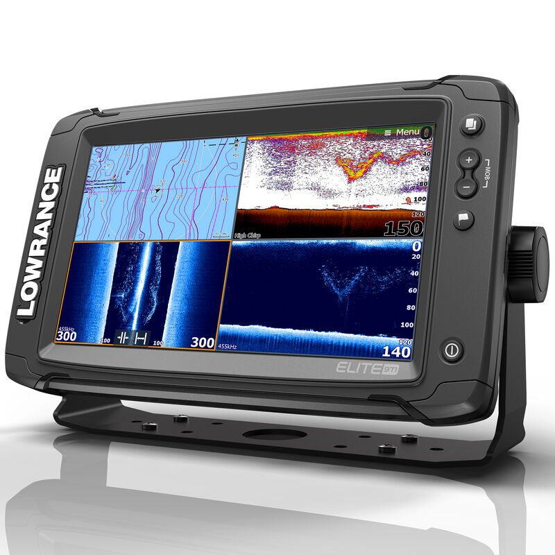 Lowrance Elite-9 Ti Touchscreen Fishfinder Chartplotter w/TotalScan Transducer image number 4