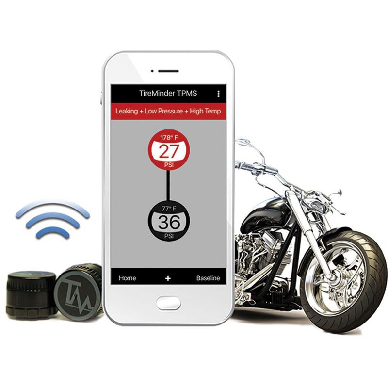 TireMinder® Motorcycle TPMS, Kit With 2 Bluetooth® Transmitters image number 2