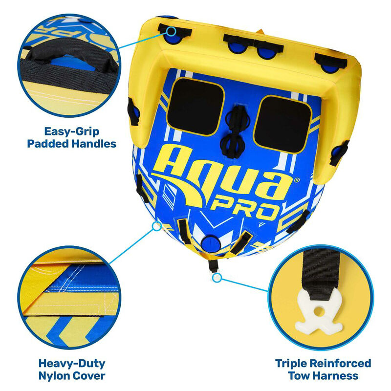 Aqua Pro 65" 2-Rider Chariot Towable Tube image number 2