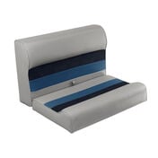 Toonmate Deluxe 27" Lounge Seat Top - Gray/Navy/Blue