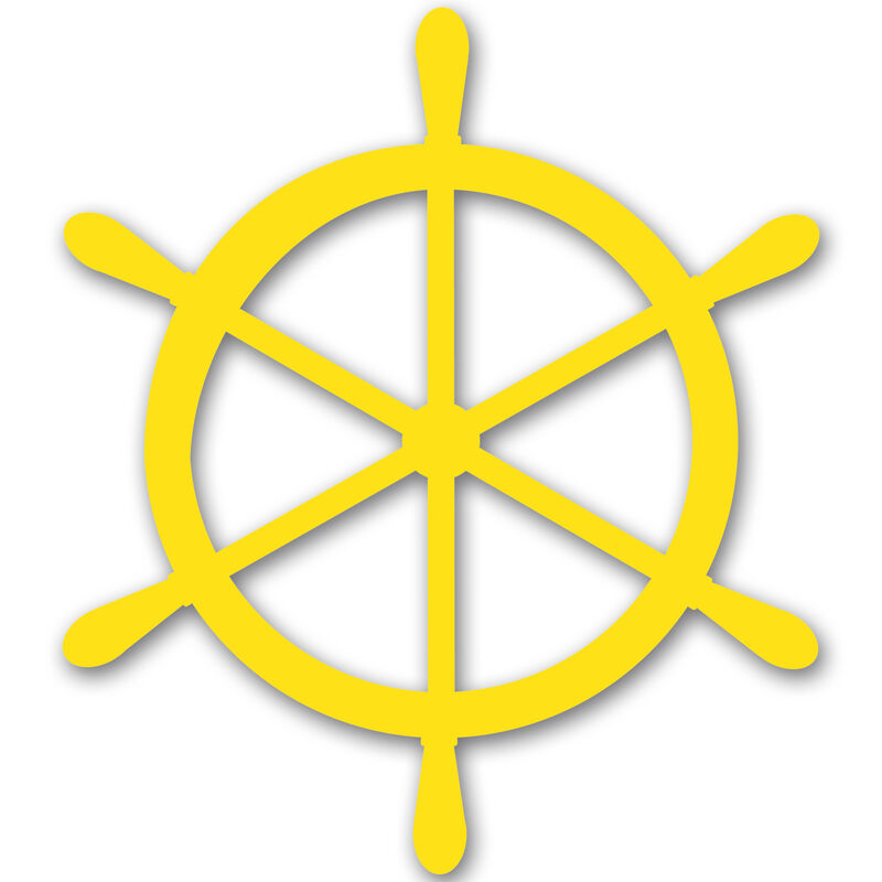 Ship's Wheel Vinyl Decal image number 2
