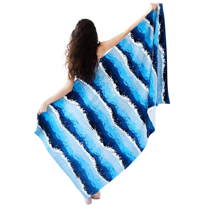 Printed Village Beach Towel image number 5