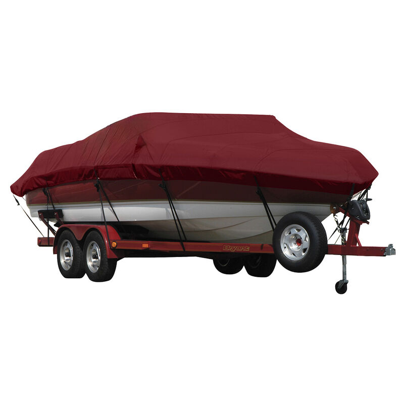 Exact Fit Covermate Sharkskin Boat Cover For MALIBU WAKESETTER 21 VLX w/TITAN TOWER FOLDED DOWN COVERS PLATFORM image number 2