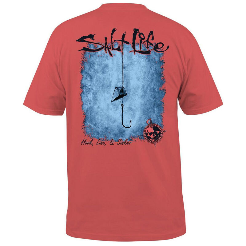 Salt Life Men's Hook Line & Sinker Short-Sleeve Pocket Tee image number 1