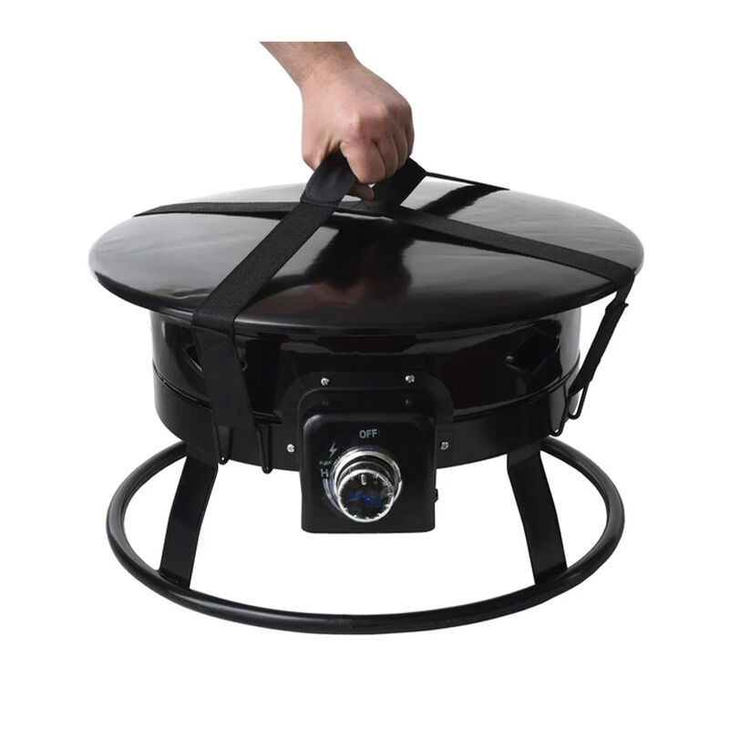 Flame King 19" Outdoor Portable Propane Gas Fire Pit Bowl image number 10