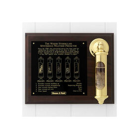 Weems & Plath Brass Stormglass & Plaque Set 