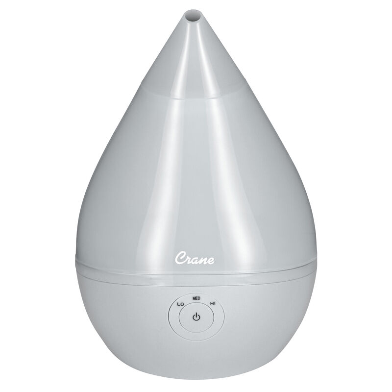 Crane Droplet Ultrasonic Cool Mist Humidifier, Gray image number 1