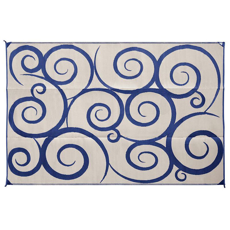 Reversible Swirl Design RV Patio Mat image number 10