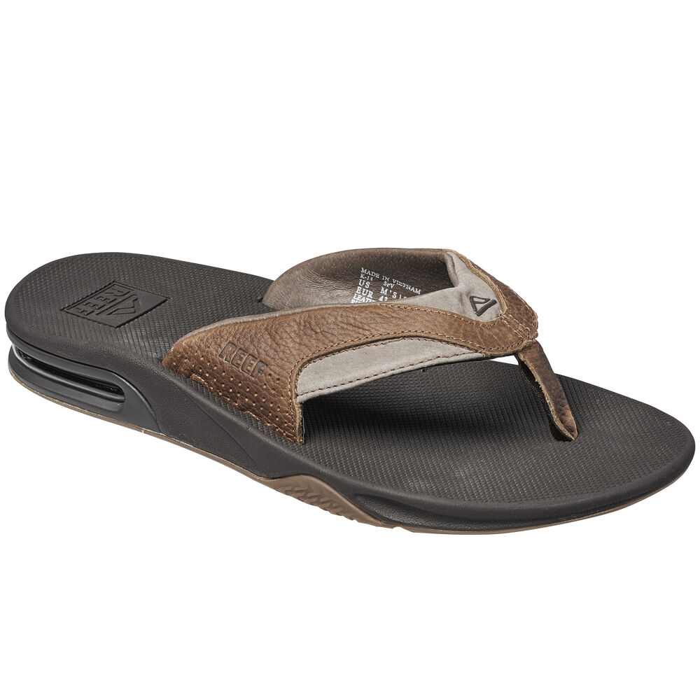 Reef Men's Fanning Leather Thong Sandal | Overton's