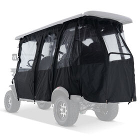 Kandi Golf Cart Soft Zippable Cab Enclosure, 6-Passenger Compatible