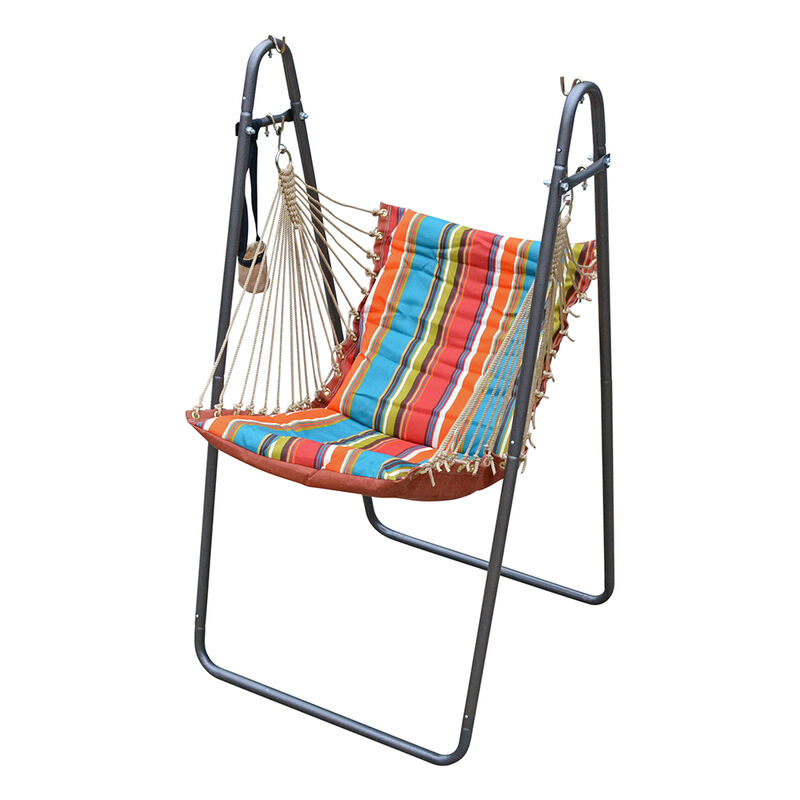 Algoma Soft Comfort Cushion Hanging Swing Chair and Stand image number 28