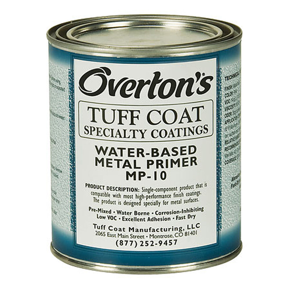 Overton's Tuff Coat WaterBased Metal Primer MP10 For Aluminum And
