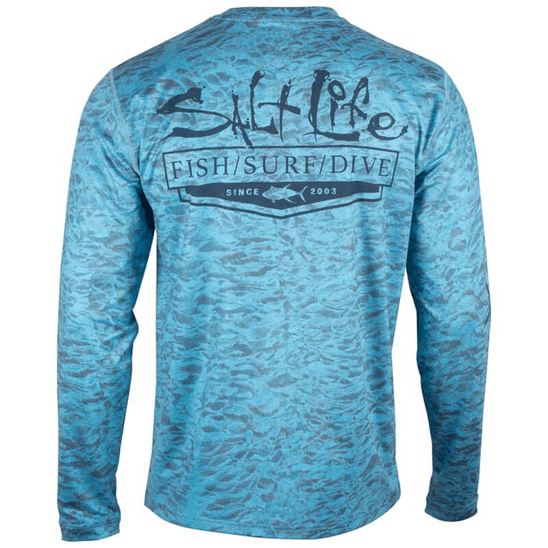 Salt Life Men's Ocean Quest Performance Long-Sleeve Pocket Tee image number 4