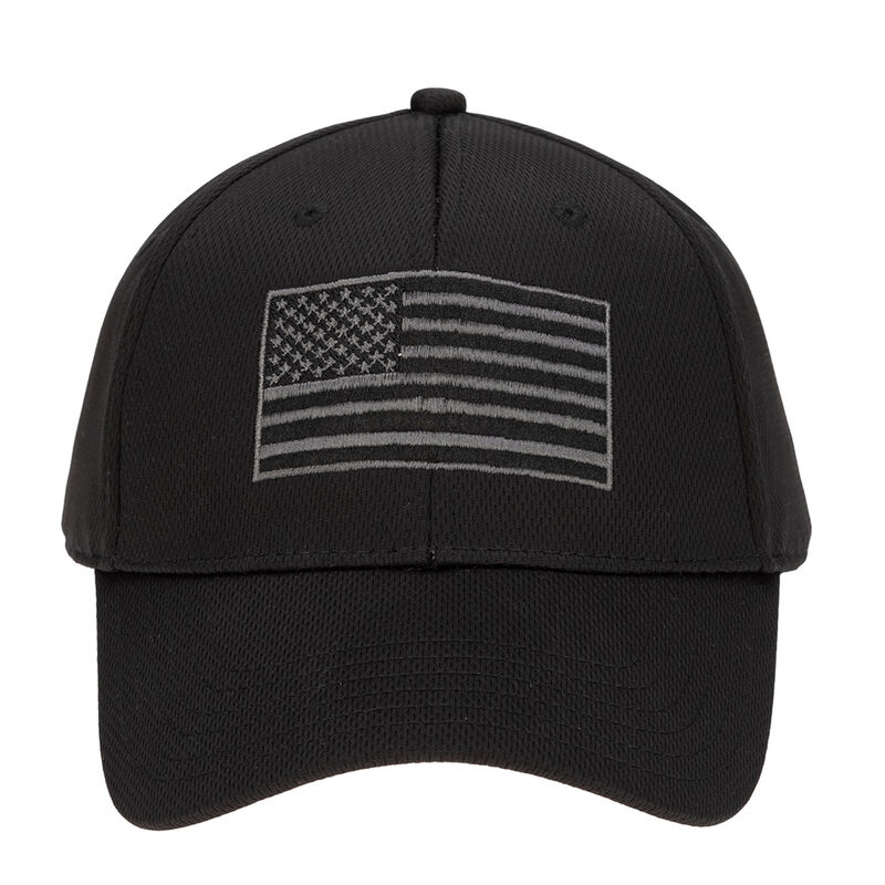 USA Flag Black Structured Mesh Snapback &ndash; OSFA image number 2