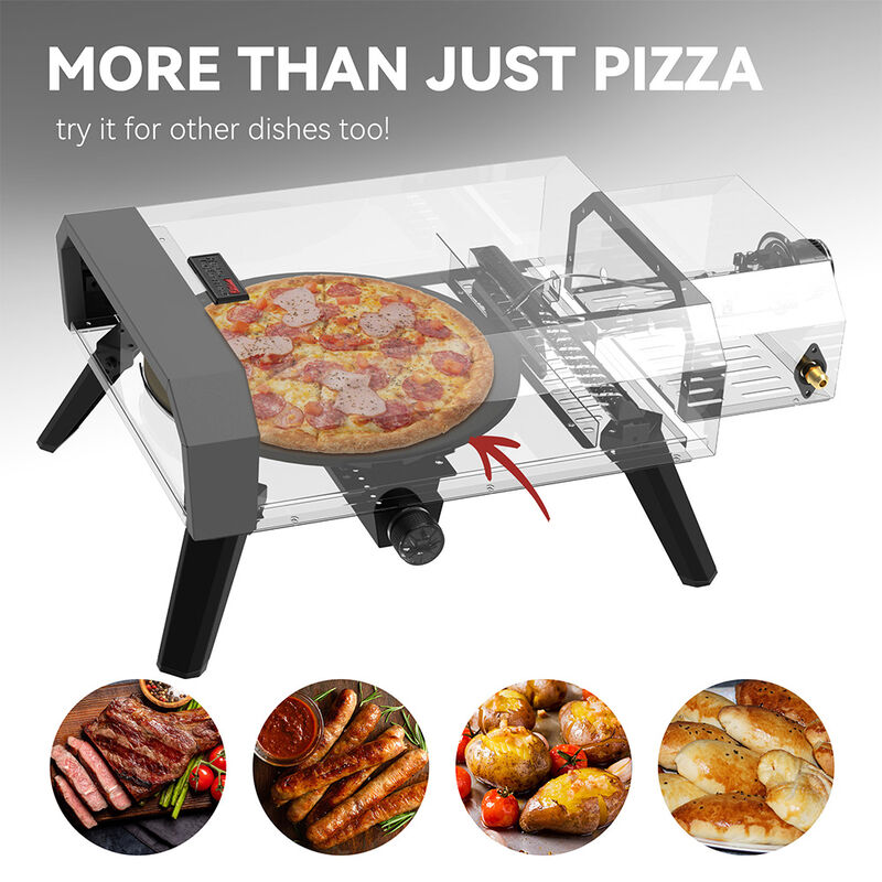 Royal Gourmet 13K BTU Portable Gas Pizza Oven w/ 13" Pizza Stone image number 2