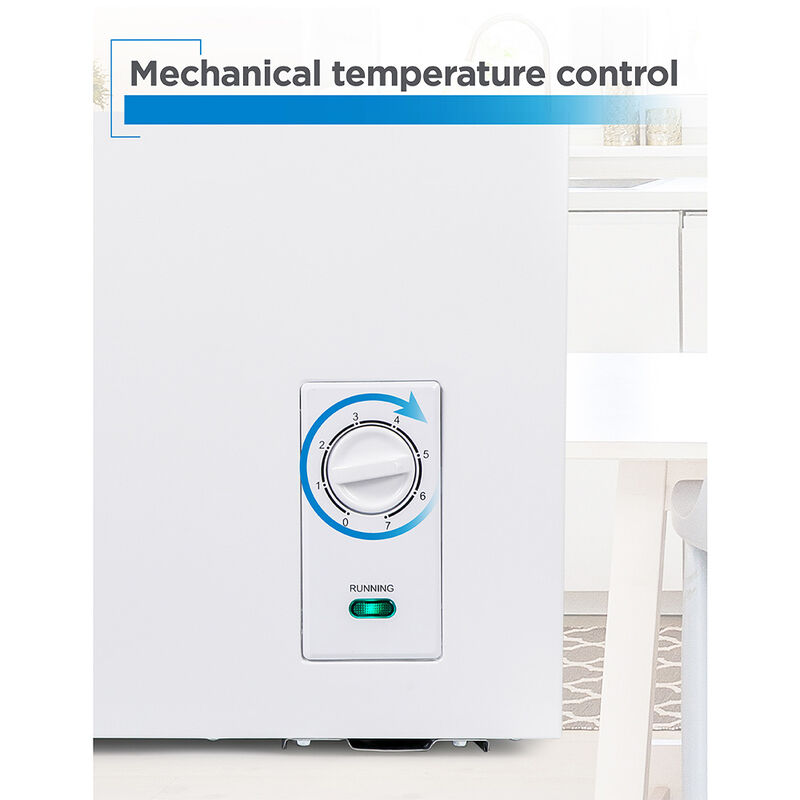 Black+Decker 2.0 cu. ft. Compact Chest Freezer, White image number 5