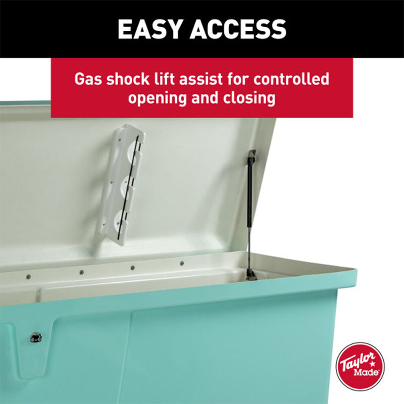 Taylor Made Stow N&rsquo; Go Fisherman&rsquo;s Fiberglass Dock Box, Extra Large (24"H X 95"W X 22"D) image number 4