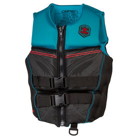 O'Brien Women's Flex V-Back BioLite Life Jacket - Black/Teal - XL