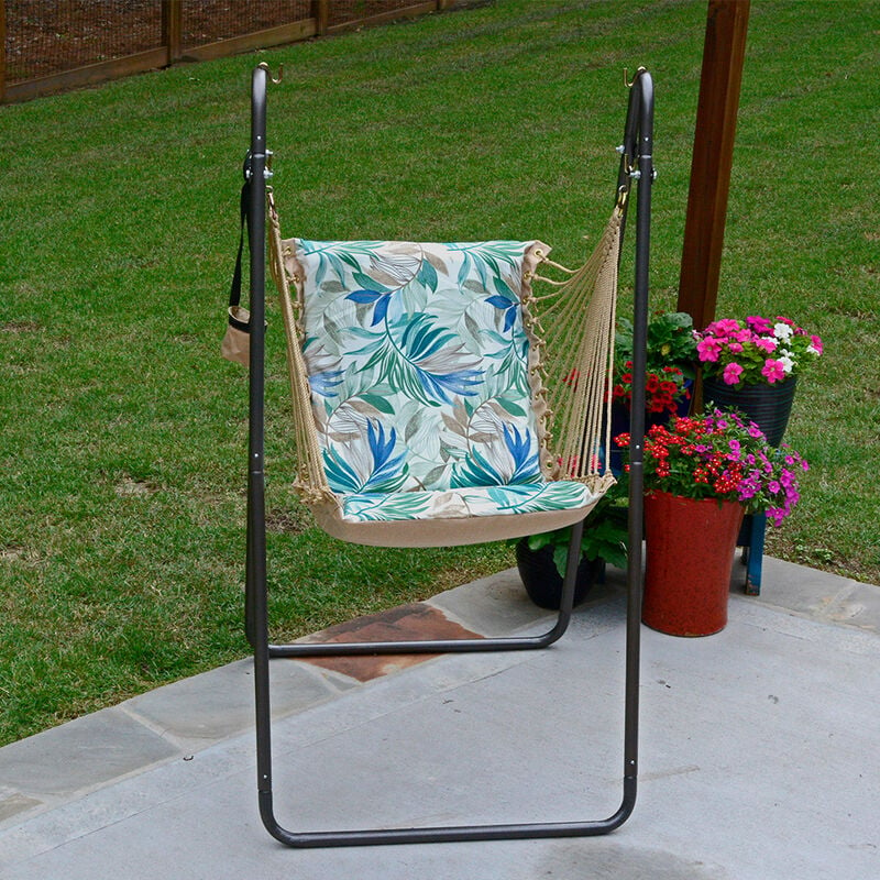 Algoma Soft Comfort Cushion Hanging Swing Chair and Stand image number 7