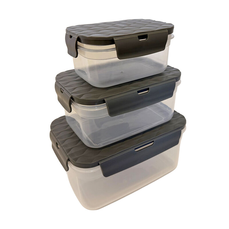 Phantom Chef Nest PP Silicone 6-Pc Food Container Set - Black image number 3