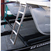 Under Deck 4-Step Pontoon Boat Ladder For Flat Front Decks
