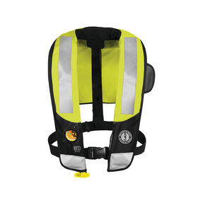 Mustang Survival HIT High Visibility Inflatable PFD (Auto Hydrostatic) for Adult, Fits Chest Sizes 30 to 52 Inches