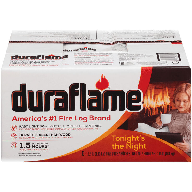 Duraflame 2.5 lb. Fire Log, 6 Pack  image number 1
