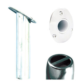 Tigress Oval Head Gunnel-Mount 30&deg; Rod Holder, 10-1/2"L