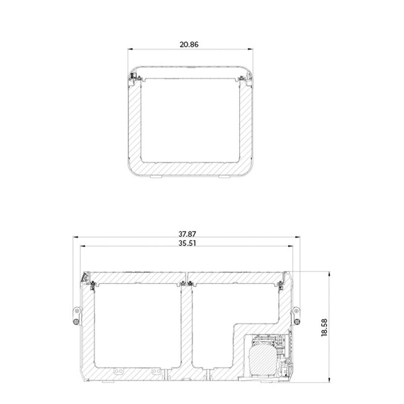 Dometic CFX3 94 Liter/133 Can 12V Compressor Dual-Zone Powered Portable Refrigerator/Freezer image number 4