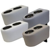 Wise Portable Dual Cup Holder With Stainless Steel Inserts
