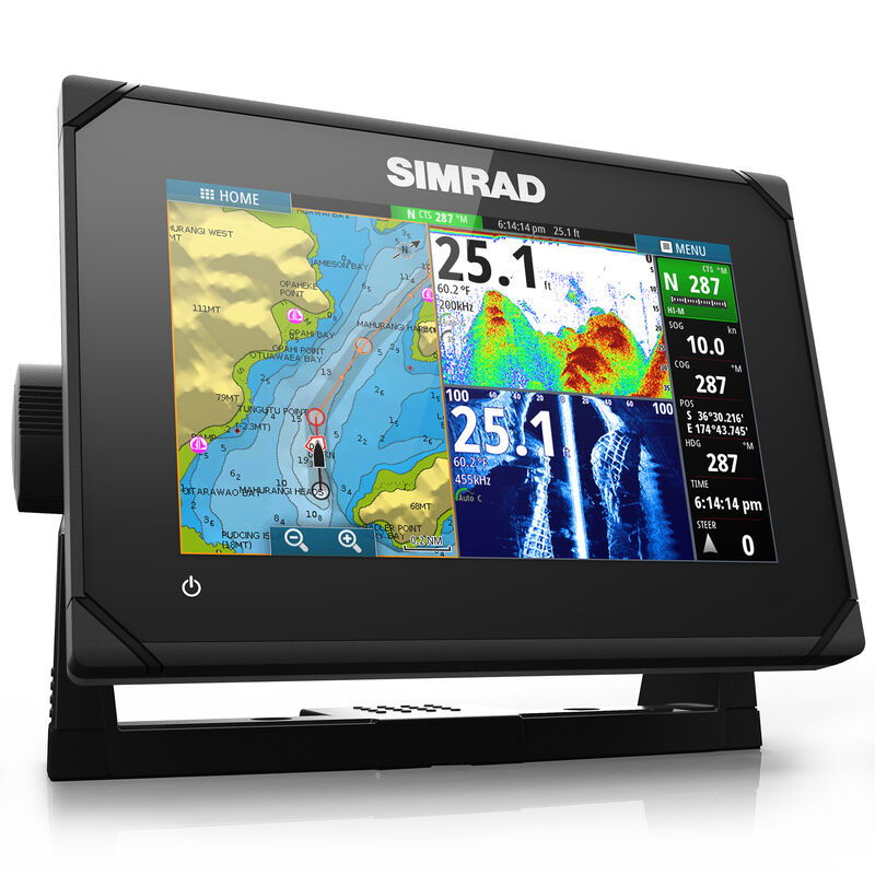 Simrad GO7 XSE Fishfinder Chartplotter With Basemap and TotalScan Transducer image number 6
