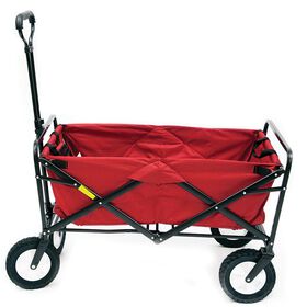 Mac Sports Macwagon Foldable and Wheeled Red Wagon