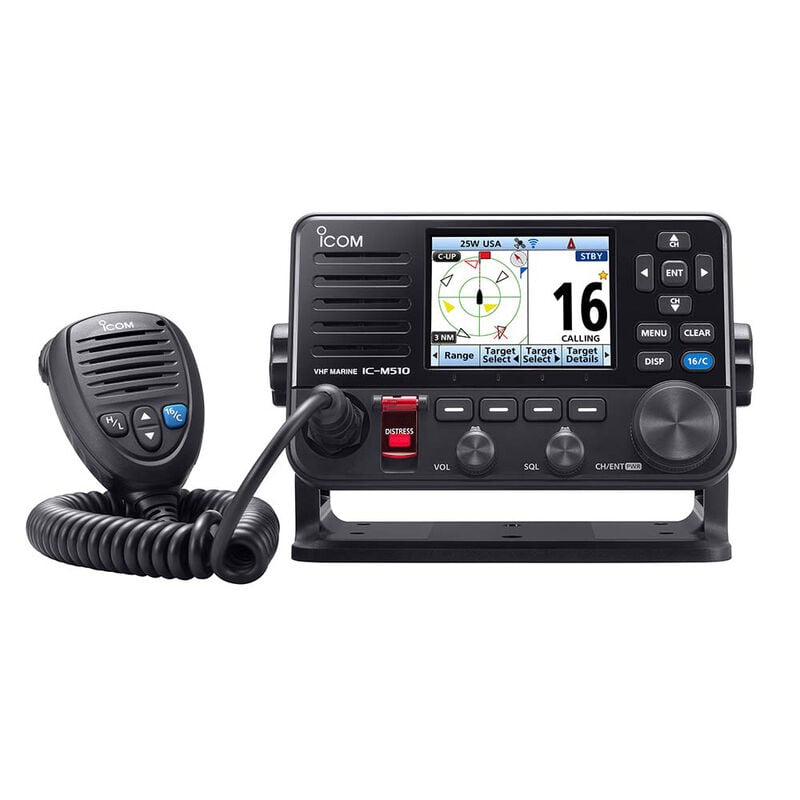 Icom M510 VHF w/ Wireless Smart Device Operation - Black image number 1