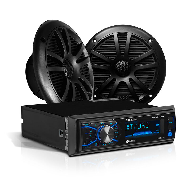 Boss Audio Marine AM/FM Receiver with Bluetooth and Speakers image number 2