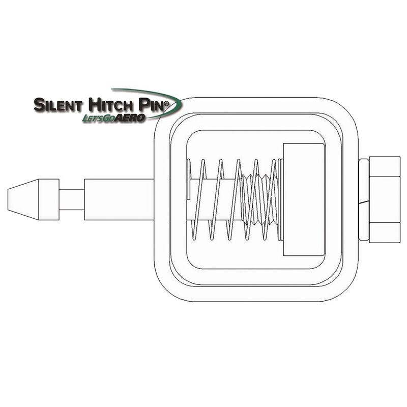 Lets Go Aero SHP2040-XL Silent 2.5 Inch Hitch Pin image number 8