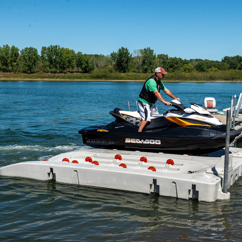 Connect-A-Port  XL6 PWC Drive-on Dock, Grey, Floating Dock Complete Kit image number 3