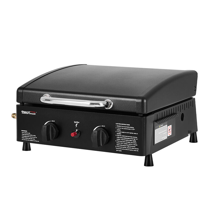 Royal Gourmet PD1502H Portable 2 Burner Gas Griddle with Hood image number 8