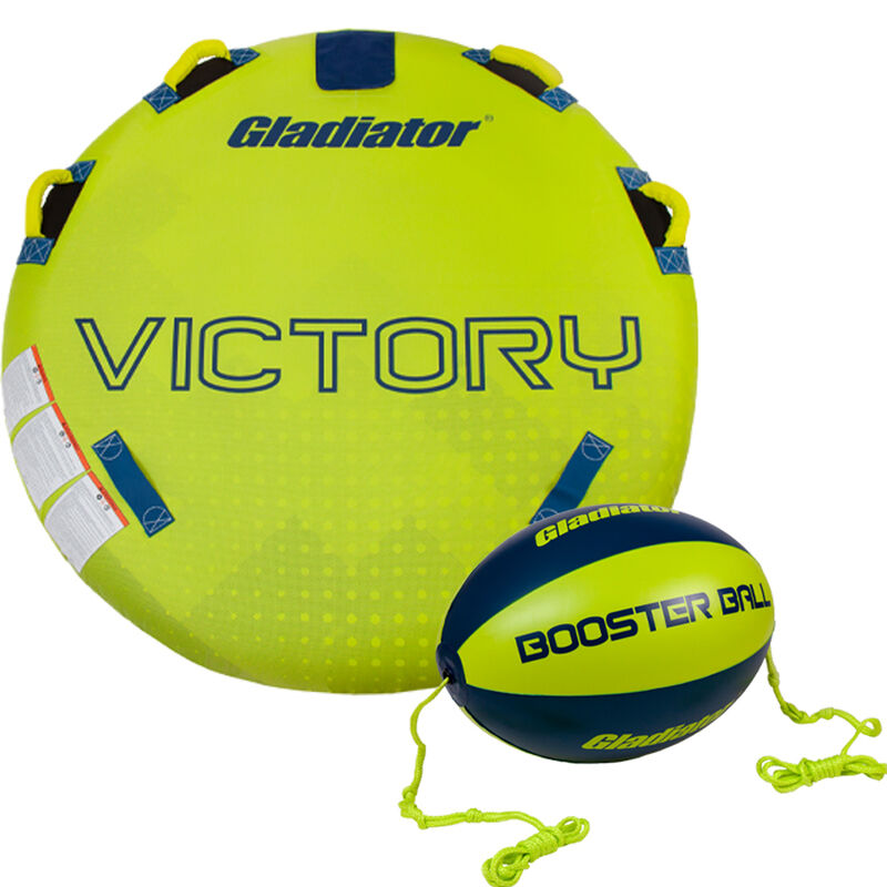 Gladiator Victory 1-Person Towable Tube with Booster Ball & 60' Tow Rope image number 1