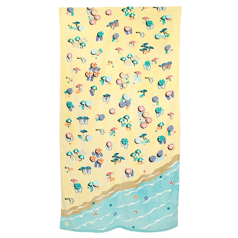 Printed Village Beach Towel image number 31