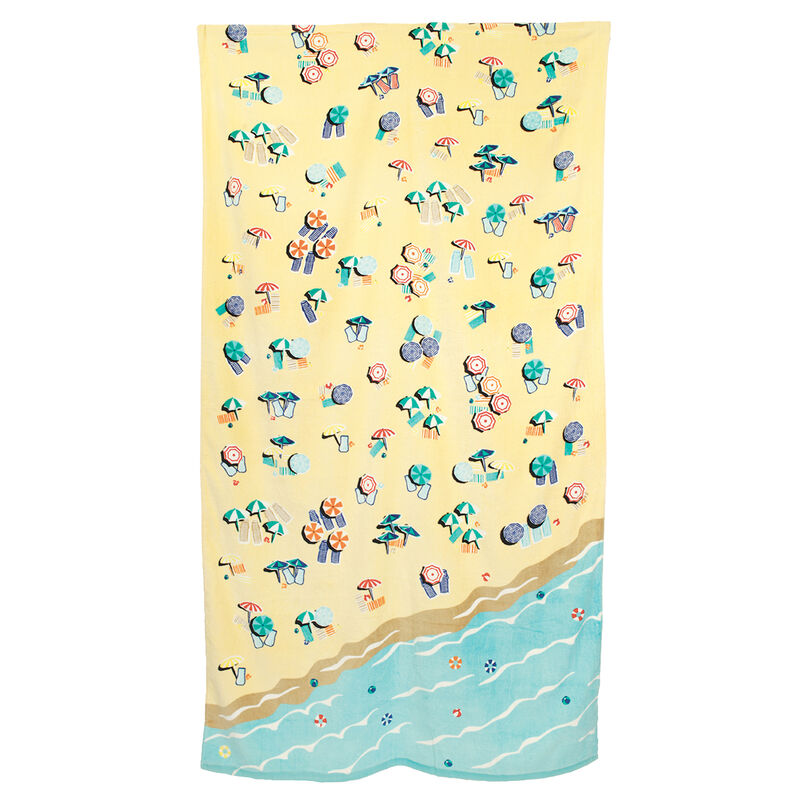Printed Village Beach Towel image number 31