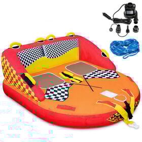 Sunny & Fun Two-Person Towable Tube with Cushioned Handles