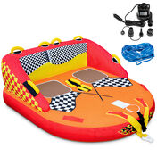 Sunny & Fun Two-Person Towable Tube with Cushioned Handles
