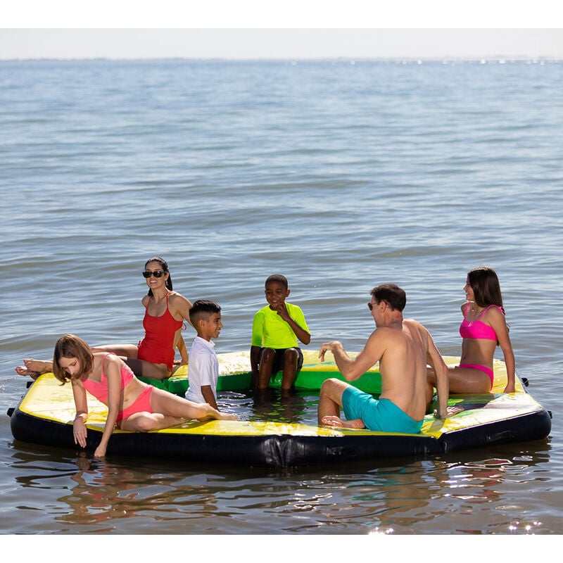 Aqua Lily Inflatable Dock, 12' x 10' x 8" Thick image number 3