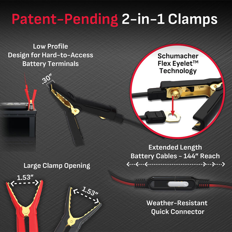 Schumacher SC1677 1A 6/12V Battery Charger and Maintainer image number 4