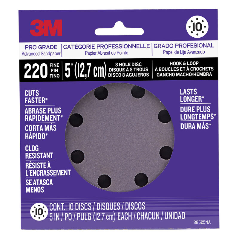 3M Power Tool Sanding Discs, 220-grit image number 1
