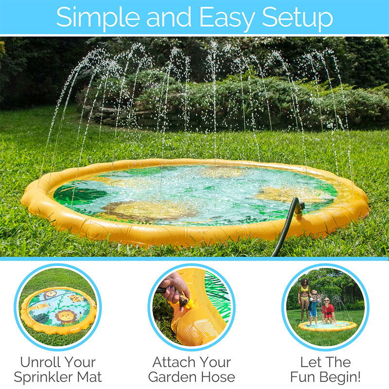 Swimline 68&rdquo; Safari Sprinkler Mat image number 7
