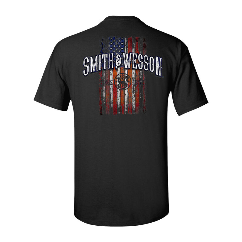 Smith & Wesson Men's Distressed Vertical Flag Short-Sleeve Tee image number 2
