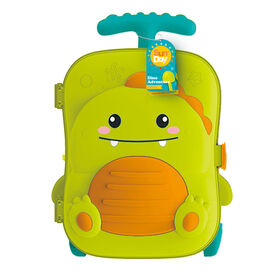 Sun Day Dino Adventure Wheeled Suitcase w/ 8 Pieces Beach Toys